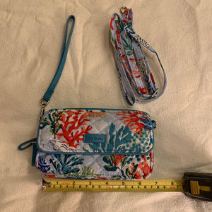 Vera Bradley wallet/crossbody Shore Thing pattern